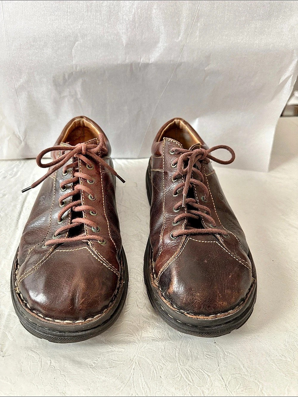 Born lace-up leather shoes - brown